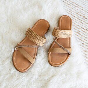 Mariella Brown Leather Sandals | Size 9 | Made in Italy